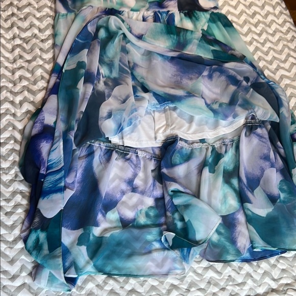 Joseph Ribkoff Signature Stunning Flowy Tropical Print Dress sz 16 - Picture 11 of 16